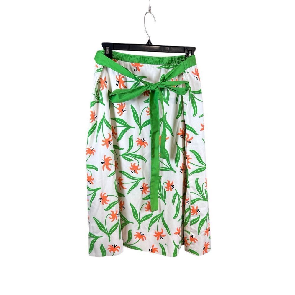 Vintage Vested Gentress Tiger Lily Bold Print Skirt Size 18 Waist Approx 16” Fla